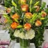 Roses and Lilies Flower Arrangement