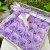 Eternal Roses Acrylic Box (25 Roses) - Lavender